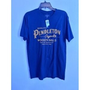 NWT Pendleton Woolen Mills Quality Originality Blue T Shirt Mens Size Med